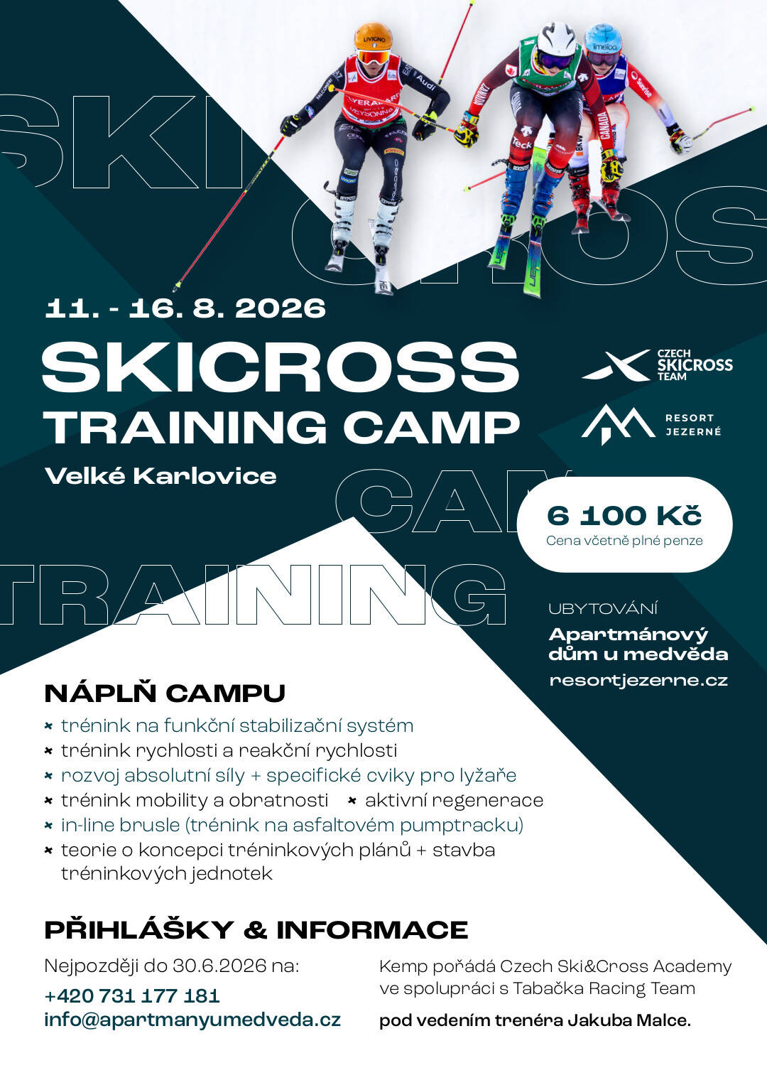 SX Camp Jezerné 2026 - leták